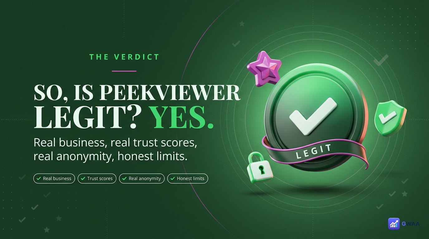 PeekViewer legitimacy verdict - LEGIT