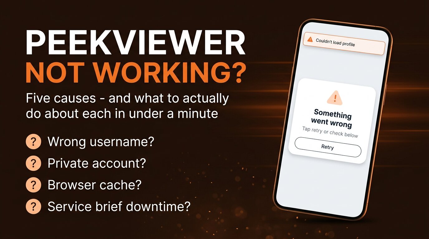 PeekViewer Not Working? Common Issues &amp; Quick Fixes