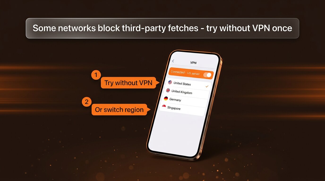 Try PeekViewer without VPN or switch region