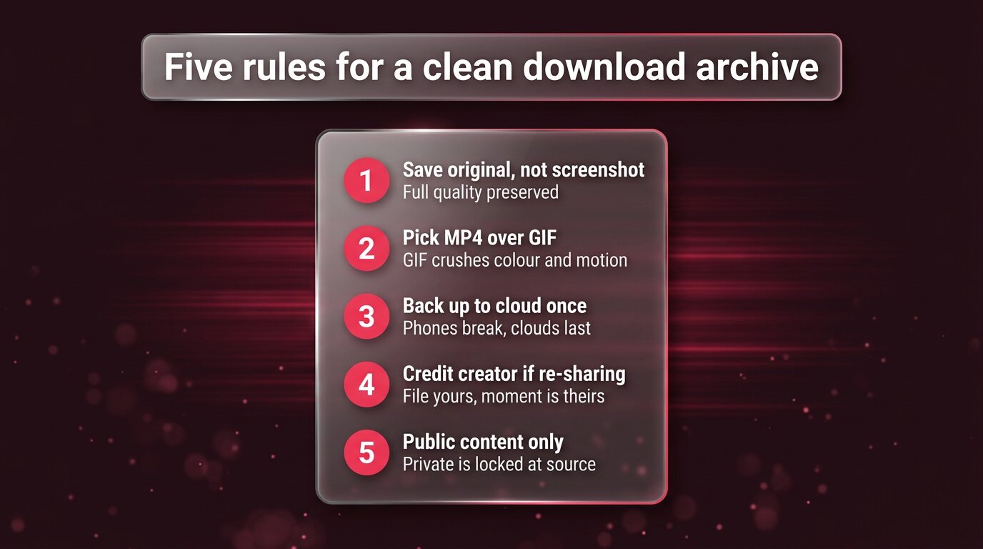 Five rules for organised PeekViewer downloads