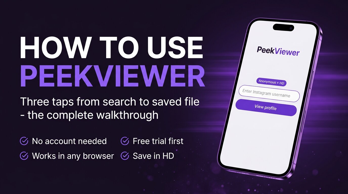 How to Use PeekViewer &mdash; Anonymous Viewing Guide