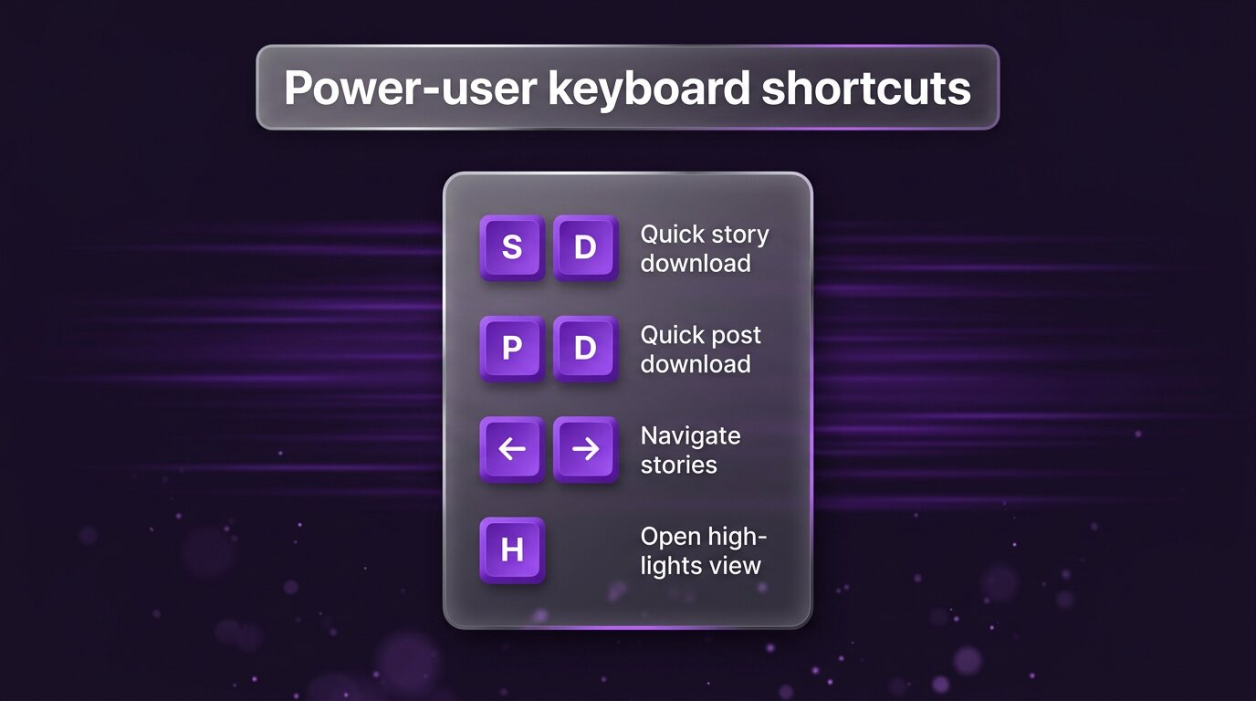 PeekViewer keyboard shortcuts for power users