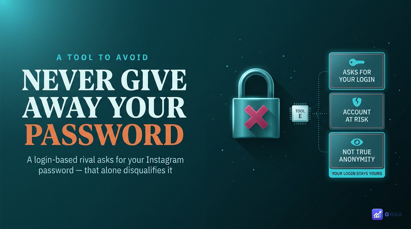 PeekViewer no login vs GhostInsta password-requesting