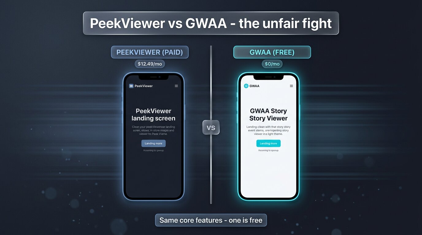 PeekViewer paid vs GWAA free - the unfair fight