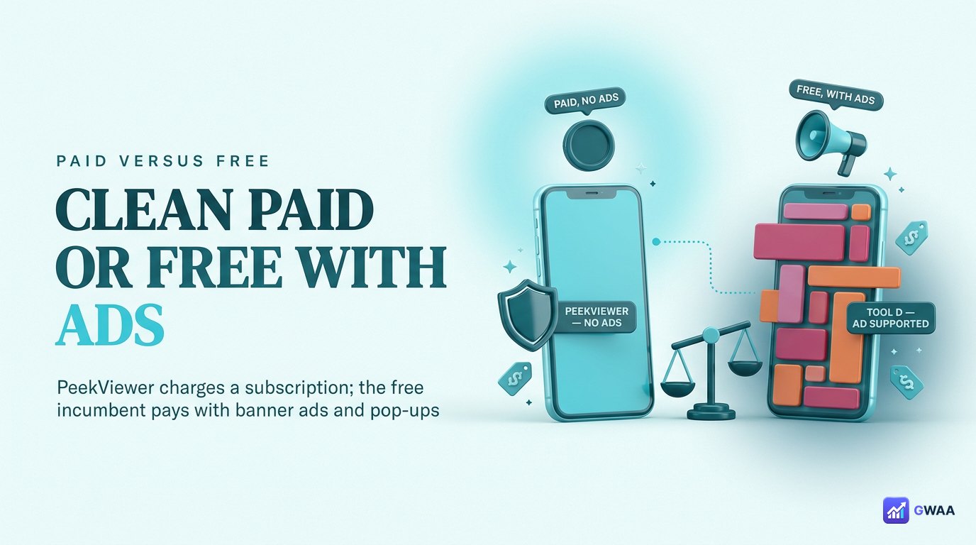 PeekViewer paid clean vs StorySaver free with ads