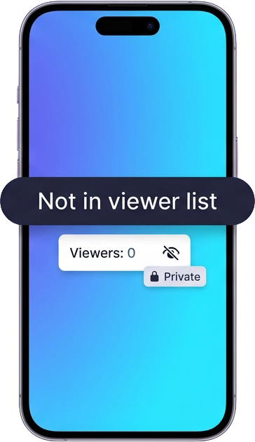 Anonymous Instagram story viewer showing story circles, an incognito mask and a privacy shield